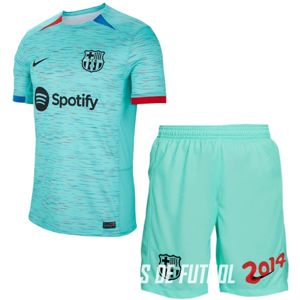 Camiseta Del Barcelona Tercera Conjunto Completo Hombre 2023/2024